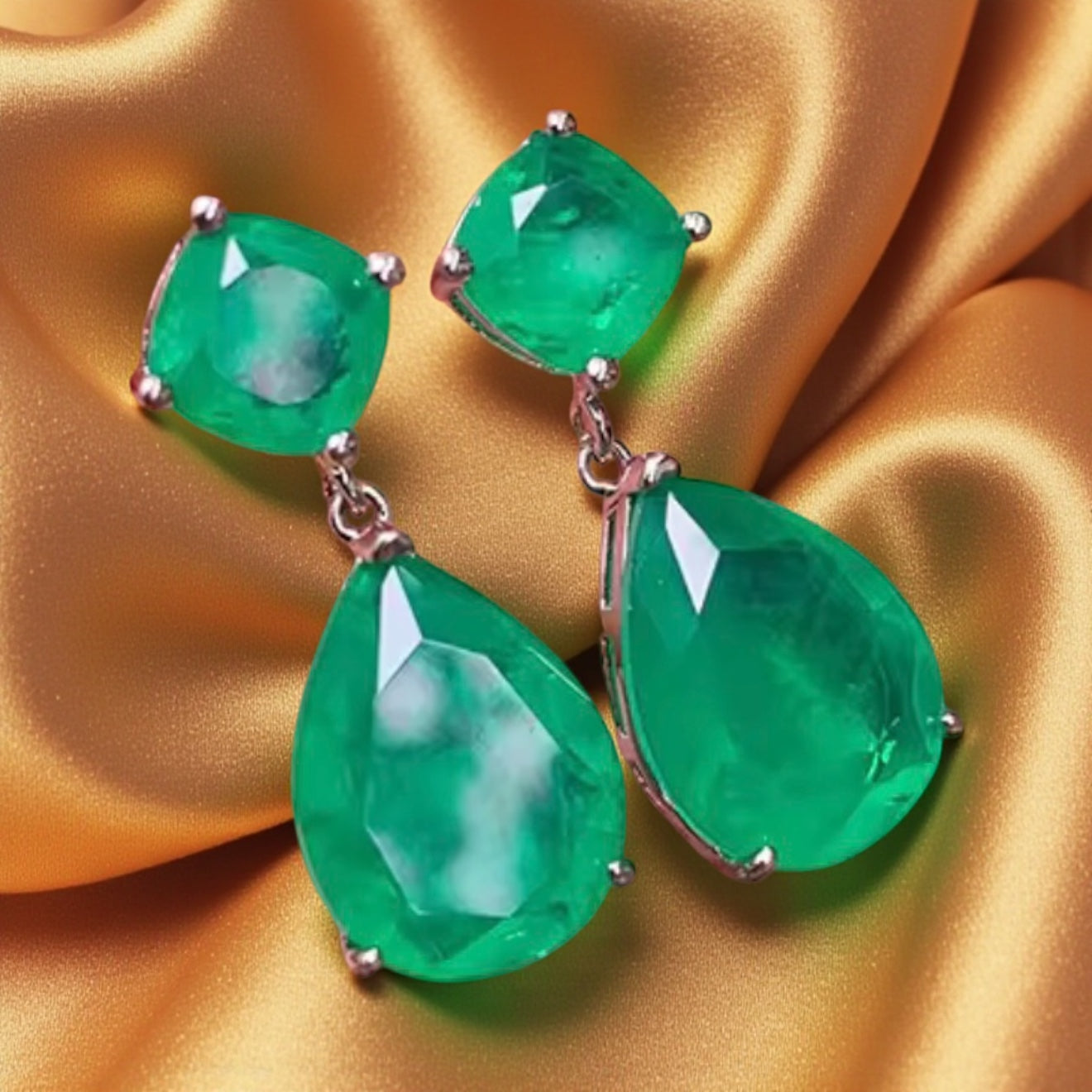 Emerald Drop Earrings