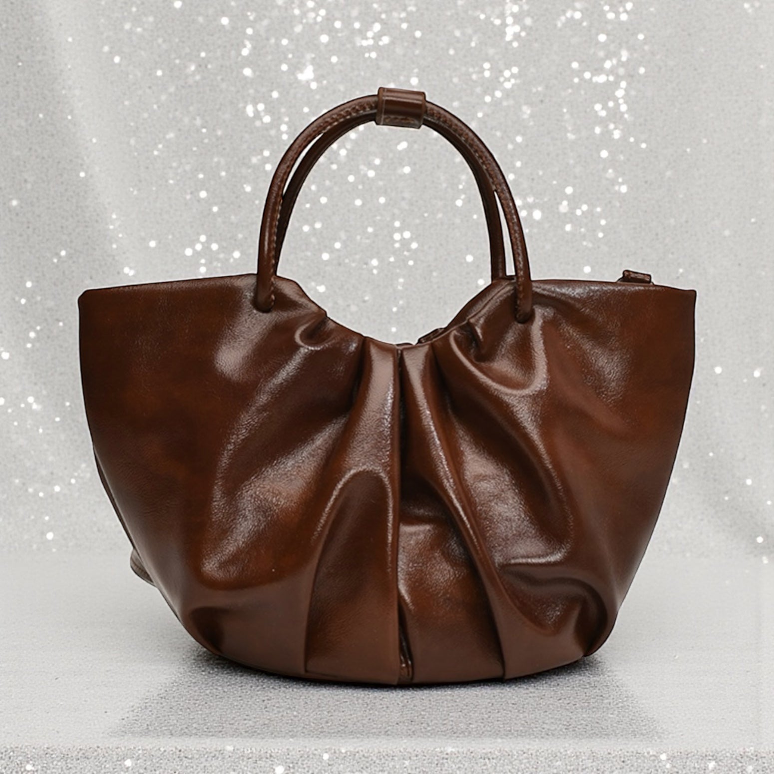 Women'S Pu Leather Solid Color Basic Classic Style Streetwear Zipper Handbag Crossbody Bag