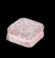 Pu Leather Rhinestone Casual Elegant Glam Solid Color Jewelry Boxes