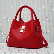 Women's Large Pu Leather Fashion Handbag