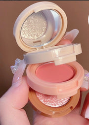 Make-Up Three-Layer Blush High-Gloss Glamorous Make-Up One-Piece Palate