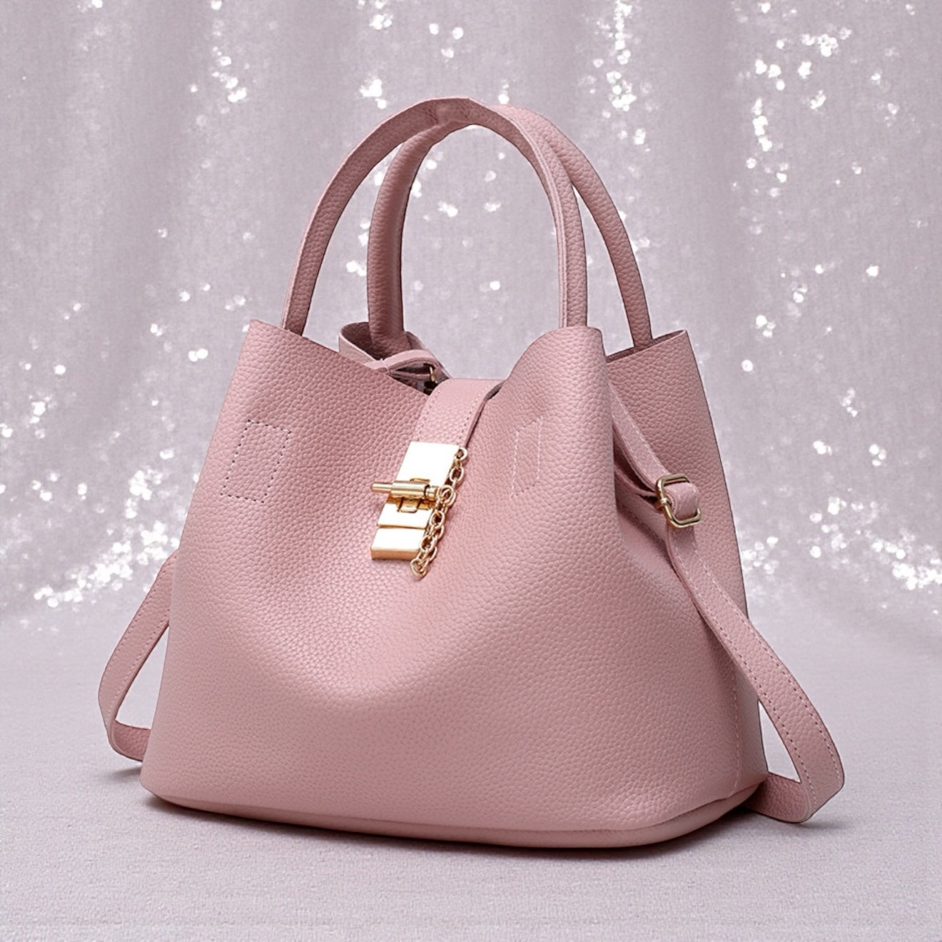 Women's Large Pu Leather Fashion Handbag