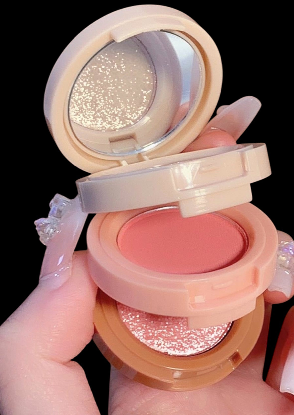 Make-Up Three-Layer Blush High-Gloss Glamorous Make-Up One-Piece Palate