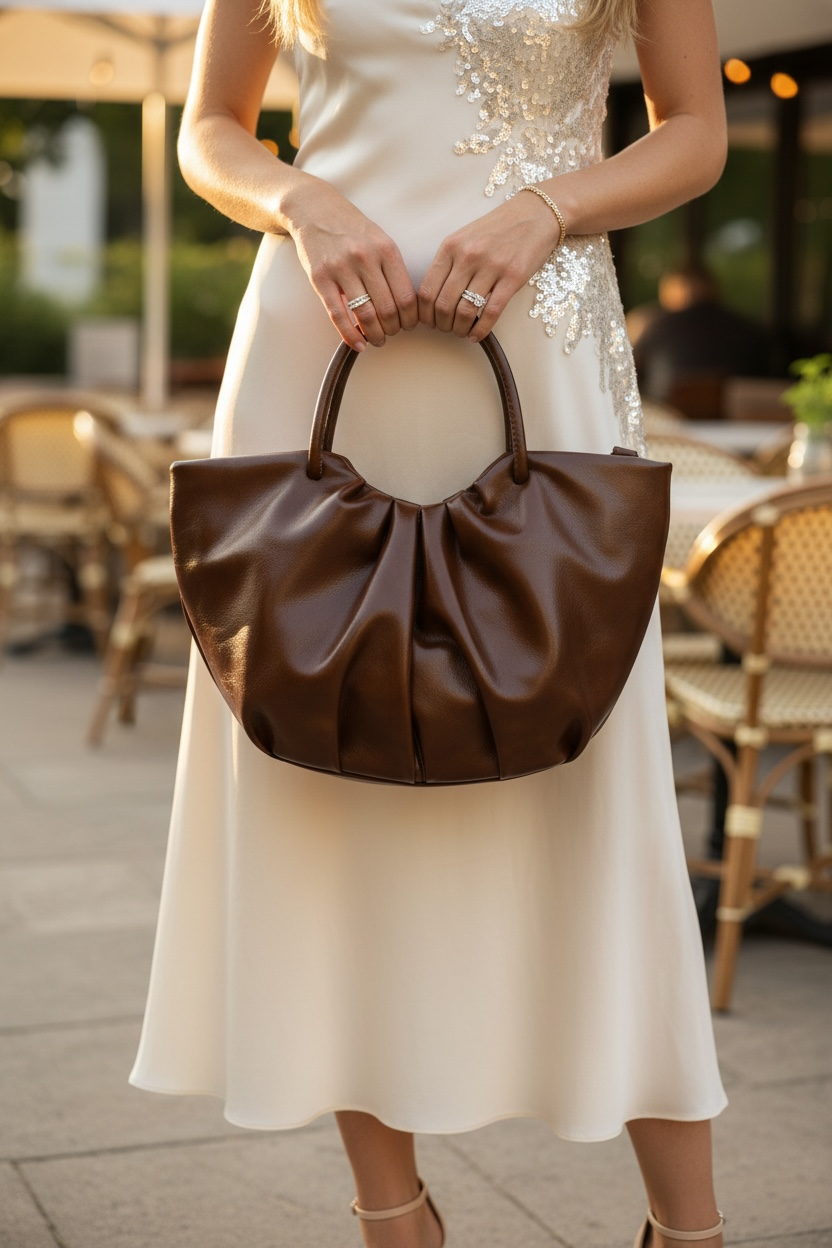 Women'S Pu Leather Solid Color Basic Classic Style Streetwear Zipper Handbag Crossbody Bag