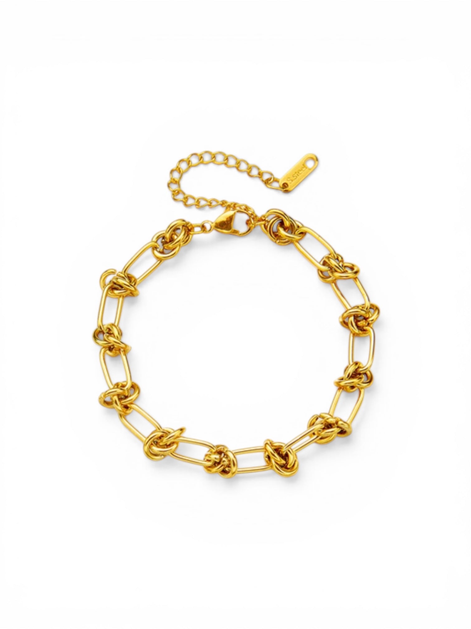 18K GOLD PLATED KNOT STYLE  BRACELET