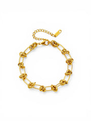 18K GOLD PLATED KNOT STYLE  BRACELET