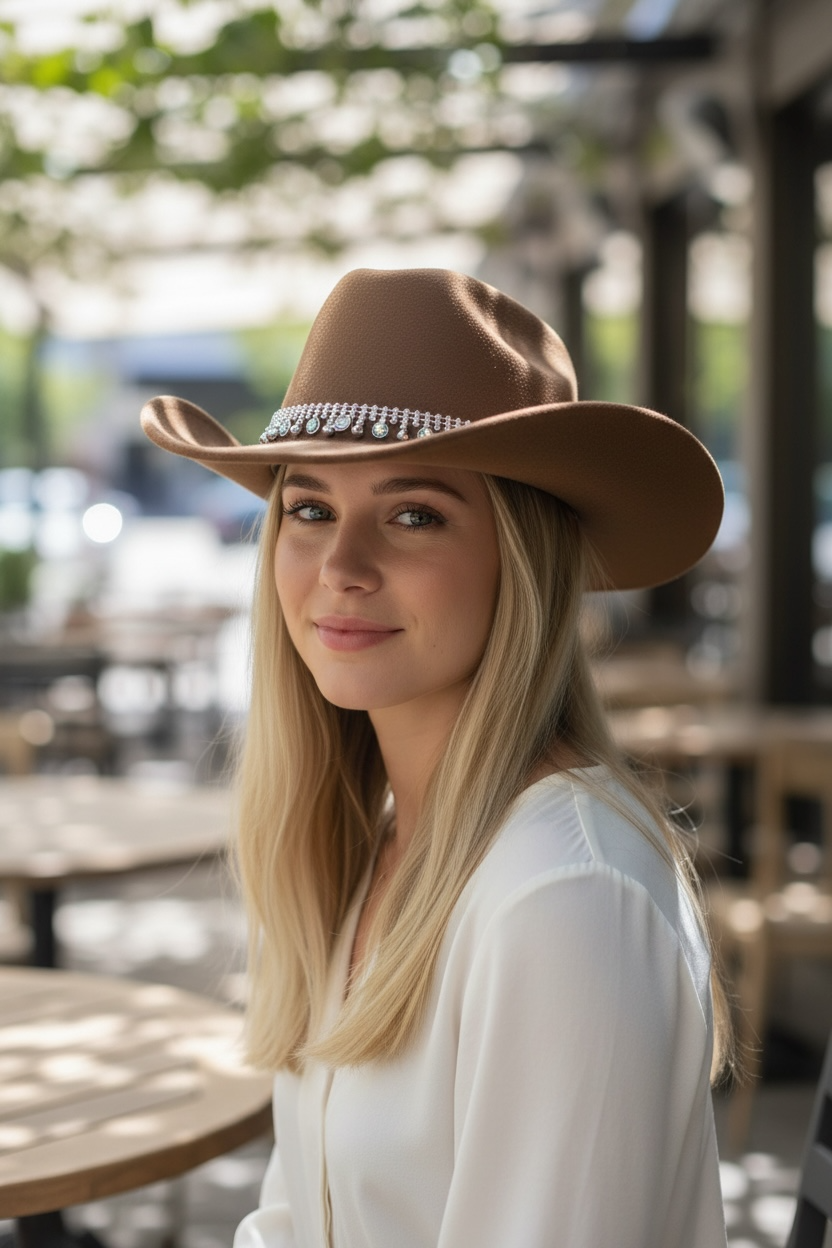 Cowboy Gemstone Hat