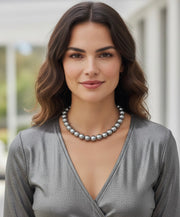 Elegant Pearl Beaded 14k Gold Plated Women's Necklace