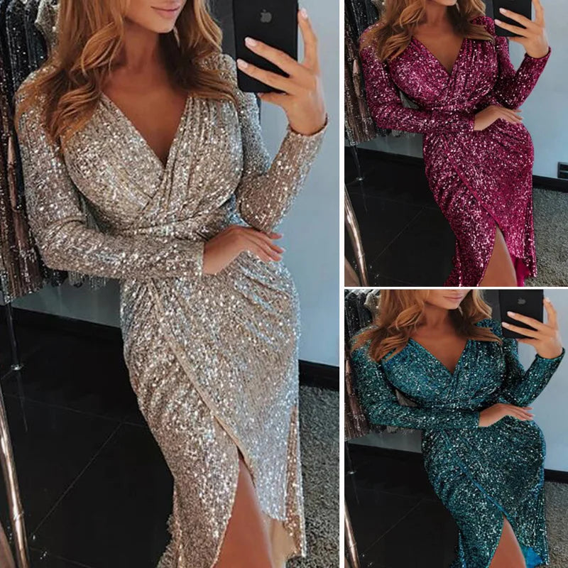 Serenity Luxe Sequin Gown | New