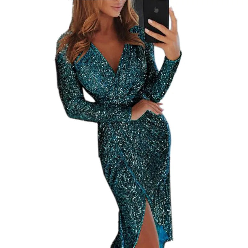 Serenity Luxe Sequin Gown