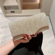 ShimmerWave Luxe Clutch